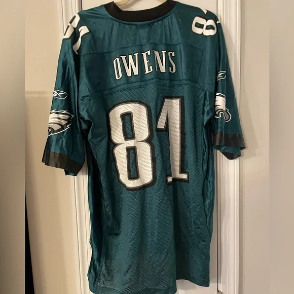 Philadelphia Eagles Jersey - Terrell Owens #81 - Size Large - Reebok - Picture 6 of 6